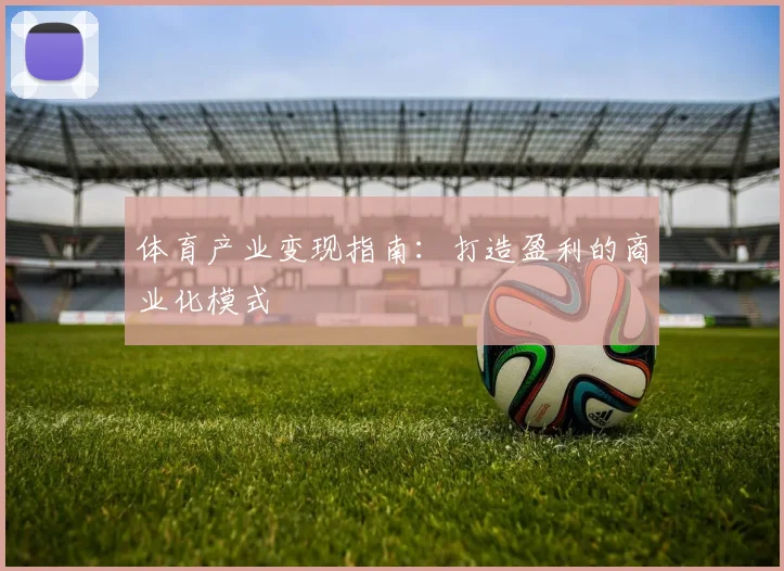 体育产业变现指南：打造盈利的商业化模式